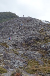 Rock scramble to waterfall