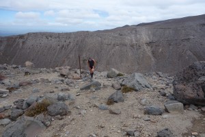 Cresting the ridge out of a ravine