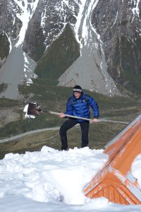 Digging out the bivvy