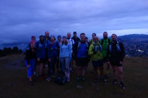 WoRM runners on Mt KauKau July run thru