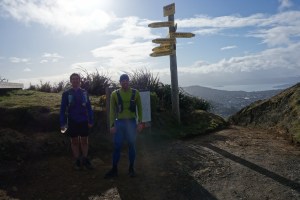 Mark and Viktor on Makara Peak Aug run thru
