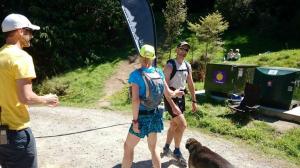 Thom and Sherm with me at the end plus Scout